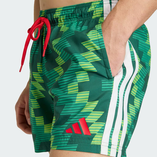ADIDAS FB AOP SH 5IN_SEMI SOLAR GREEN/WHITE JY9165