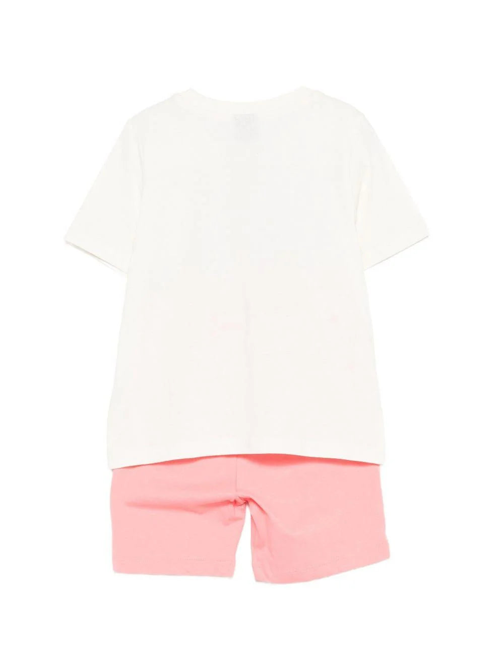 THE NORTH FACE KID BOX NSE PLAY REG SHORT SET WHITE DUNE/CORAL CRUSH NF0A8G1HN9W1