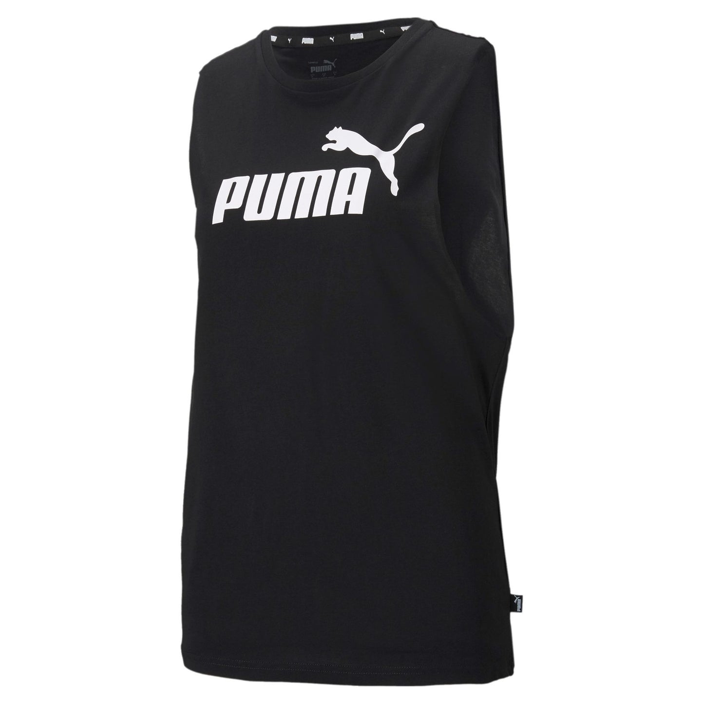 PUMA ESS CUT OFF LOGO TANK BLACK 586864-01