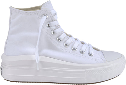 CONVERSE CTAS MOVE HI WHITE/NATURAL IVORY/BLACK scarpe platform donna 568498C