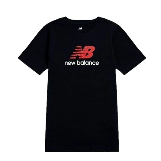 New Balance NB Stacked Logo Tee LAKB0297-BK | Unisex Bambino | Nero