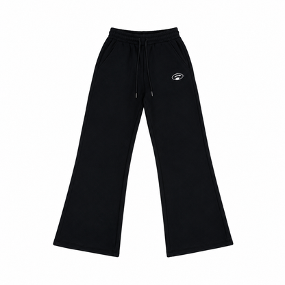 Starter Pantaloni neri donna eleganti a palazzo, vestibilità ampia, comodi, moderni e versatili 41266 ST