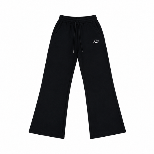 Starter Pantaloni neri donna eleganti a palazzo, vestibilità ampia, comodi, moderni e versatili 41266 ST