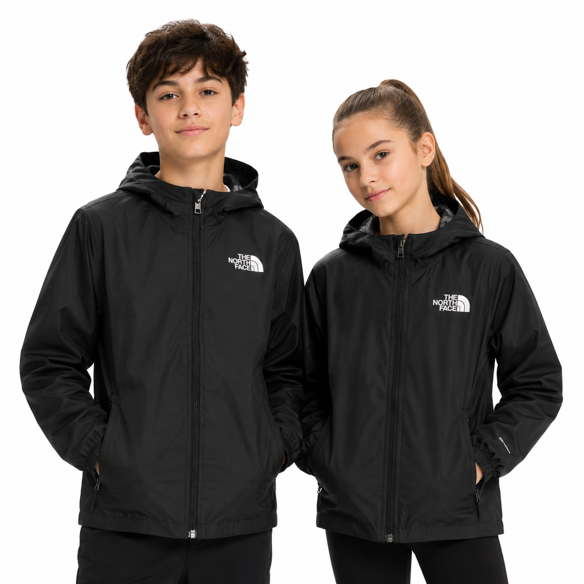 Tnf Teen Zipline Rain Jacket Nero NF0A8B7Z – foto 4