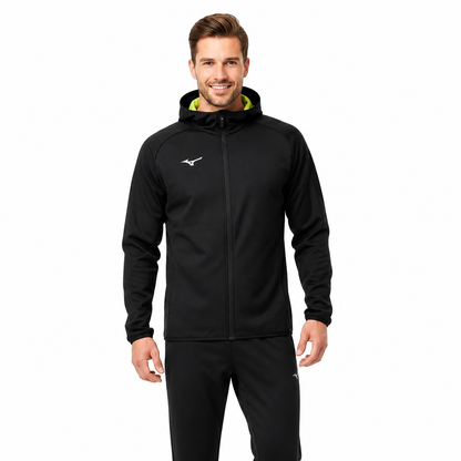 Mizuno Team MZNRB Micro Hoodie Jacket Unisex Nero