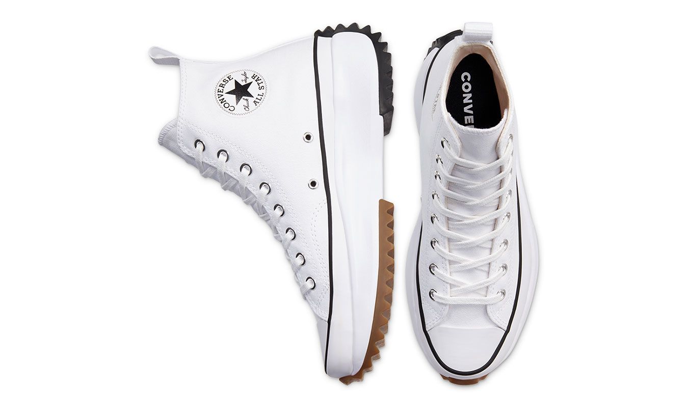 CONVERSE RUN STAR HIKE PLATFORM BIANCO/NERO/GOMMA 166799C