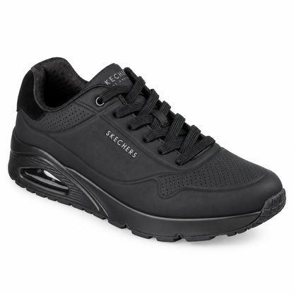 Skechers Uno - Suited On Air – Sneakers uomo nero in ecopelle – 183004-B