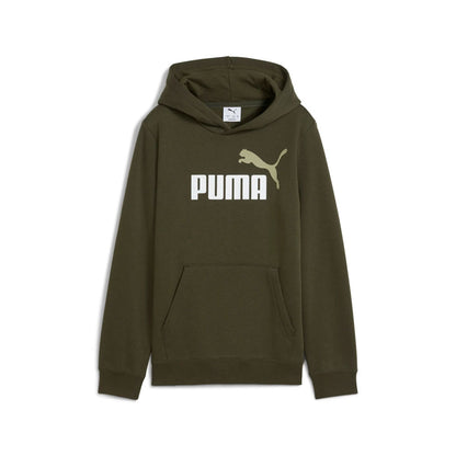 PUMA ESS 2 COLOR NO. 1 LOGO HOODIE FL B GREEN 685822-70