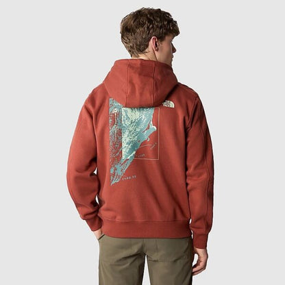 THE NORTH FACE NTF M OUTDOOR GRAPHIC HOODIE BRANDY BROWN NF0A8522UBC1