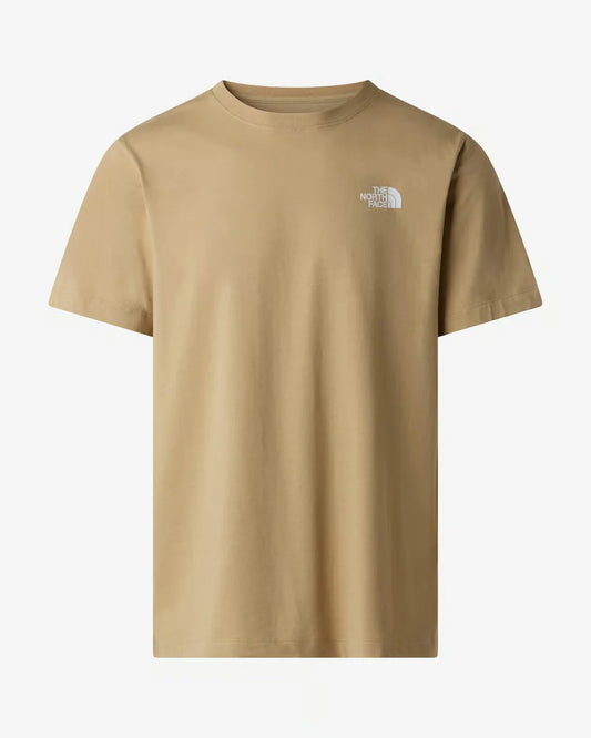 THE NORTH FACE M EVOLUTION BOX NSE REGULAR SHORT SLEEVE KHAKI STONE NF0A8B6KLK51