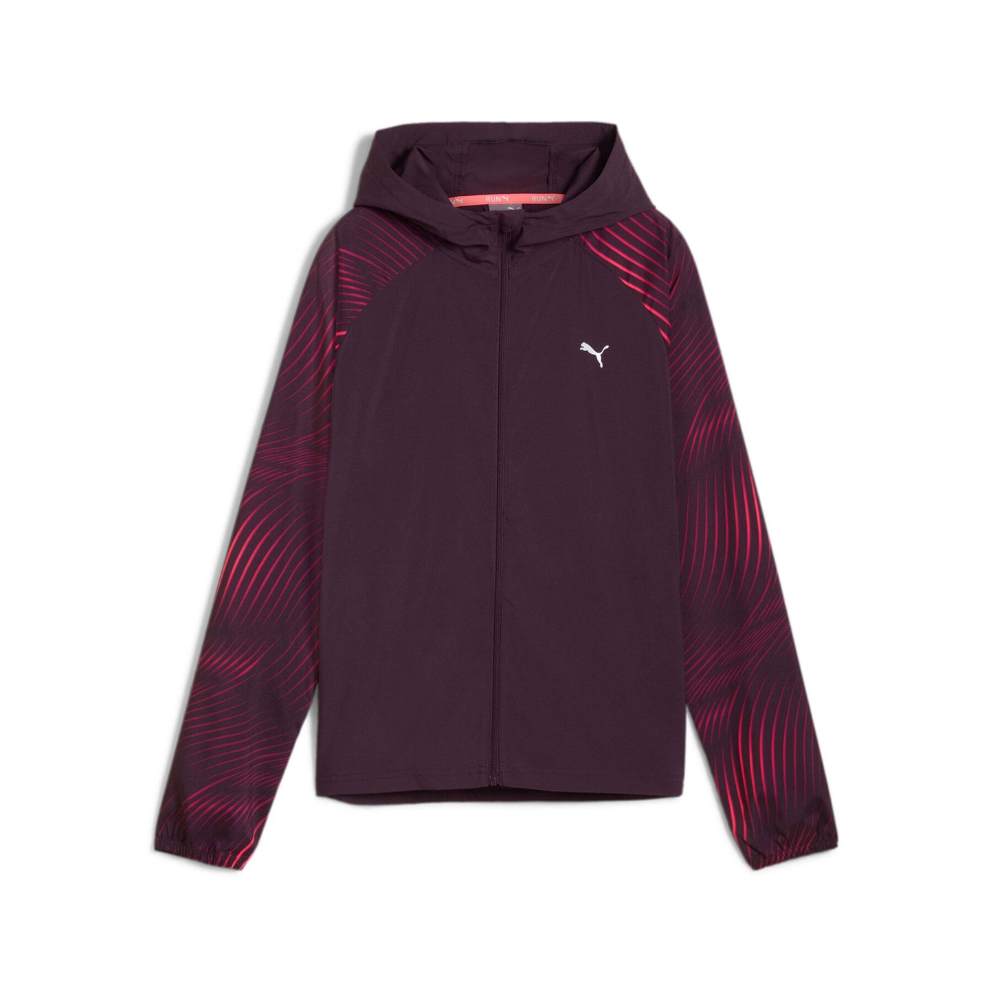 PUMA RUN FAVORITE AOP WOVEN JACKET W MIDNIGHT PLUM-AOP 524035-44