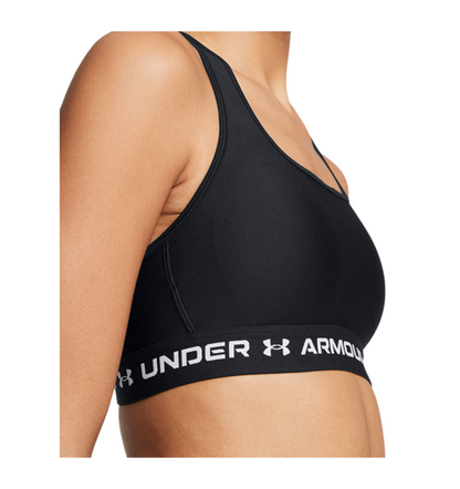 UNDER ARMOUR CROSSBACK MID BRA BLACK 1361034-006