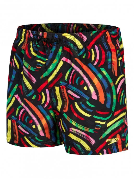 speedo Printed 13 Watershort Black/Multi 8-00318914247