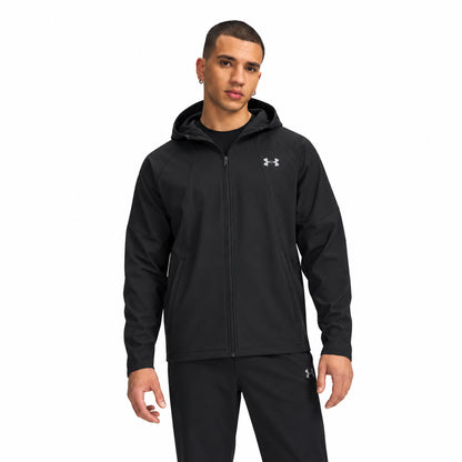 Under Armour UA Tech Utility Woven Jckt 6013804-001 2000001080337 – Giacca a Vento Uomo Nera in Tessuto Woven per Sport, Allenamento, Outdoor e Tempo Libero, Abbigliamento Sportivo
