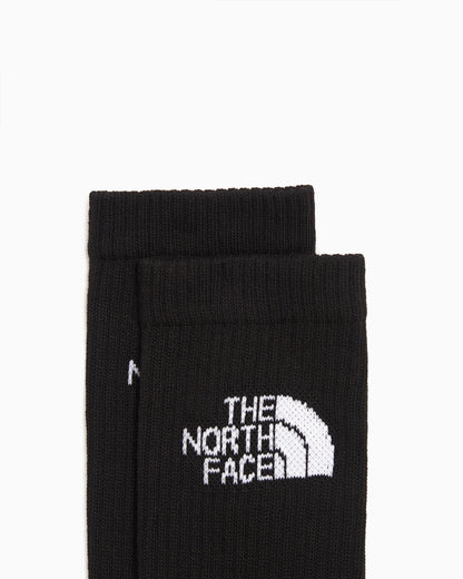 THE NORTH FACE MULTI SPORT CUSH CREW SOCK 3P TNF BLACK NF0A882HJK31