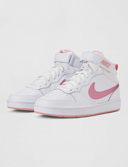 NIKE COURT BOROUGH MID 2 WHITE/PINK GLAZE CD7782-105