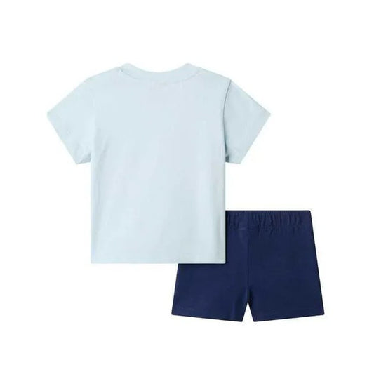 THE NORTH FACE BABY BOX NSE PLAY REG SHORT SET POLAR HAZE/SUMMIT NAVY NF0A8G1DMC81