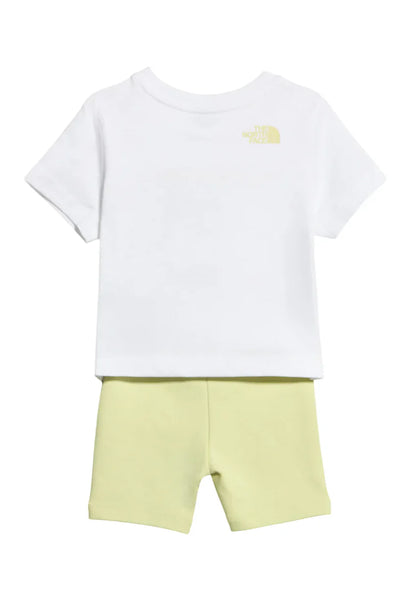 THE NORTH FACE KID BUBBLE LOGO REG LEGGING SET TNF WHITE/LEMON MIST NF0A8G1KN8B1