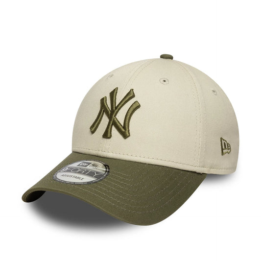 NEW ERA 9FORTY New York Yankees MLB sidepatch beige chiaro 60758992