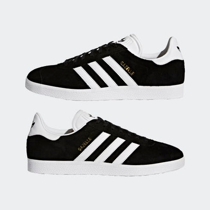 ADIDAS GAZELLE CBLACK/WHITE/GOLDMT BB5476