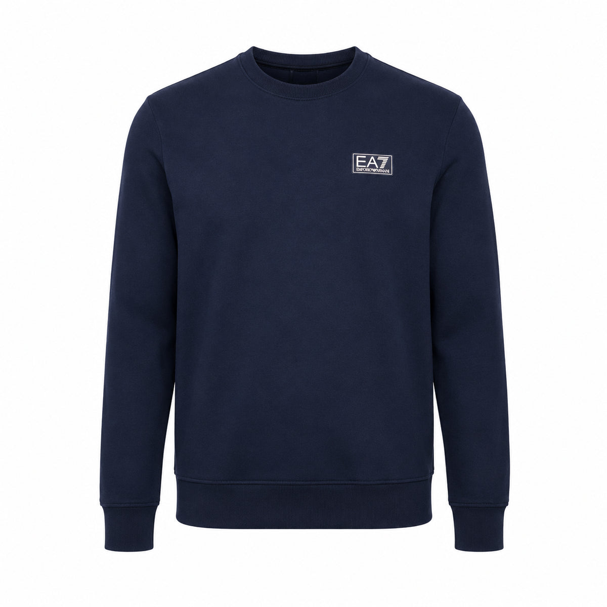 EA7 Felpa Uomo Girocollo in Cotone Blu - 7M002231-UB102
