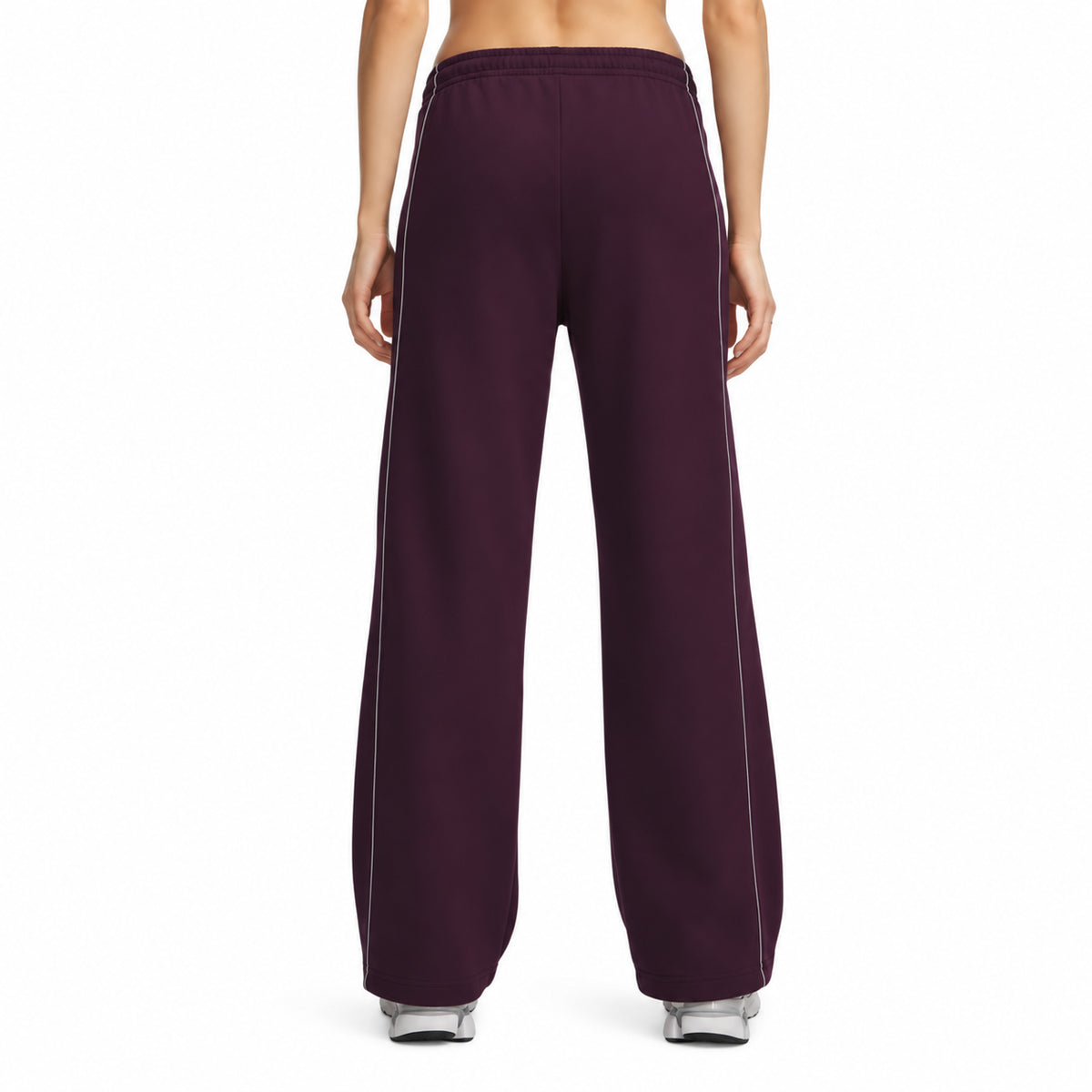 Under Armour Rival Shimmer Pant Da donna 6013561-526 – Viola, pantaloni wide leg in cotone con effetto shimmer per look sportivi e casual, ogni giorno