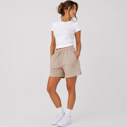 Starter Bermuda 41260 ST | Bermuda Donna Garzato con Coulisse | Beige