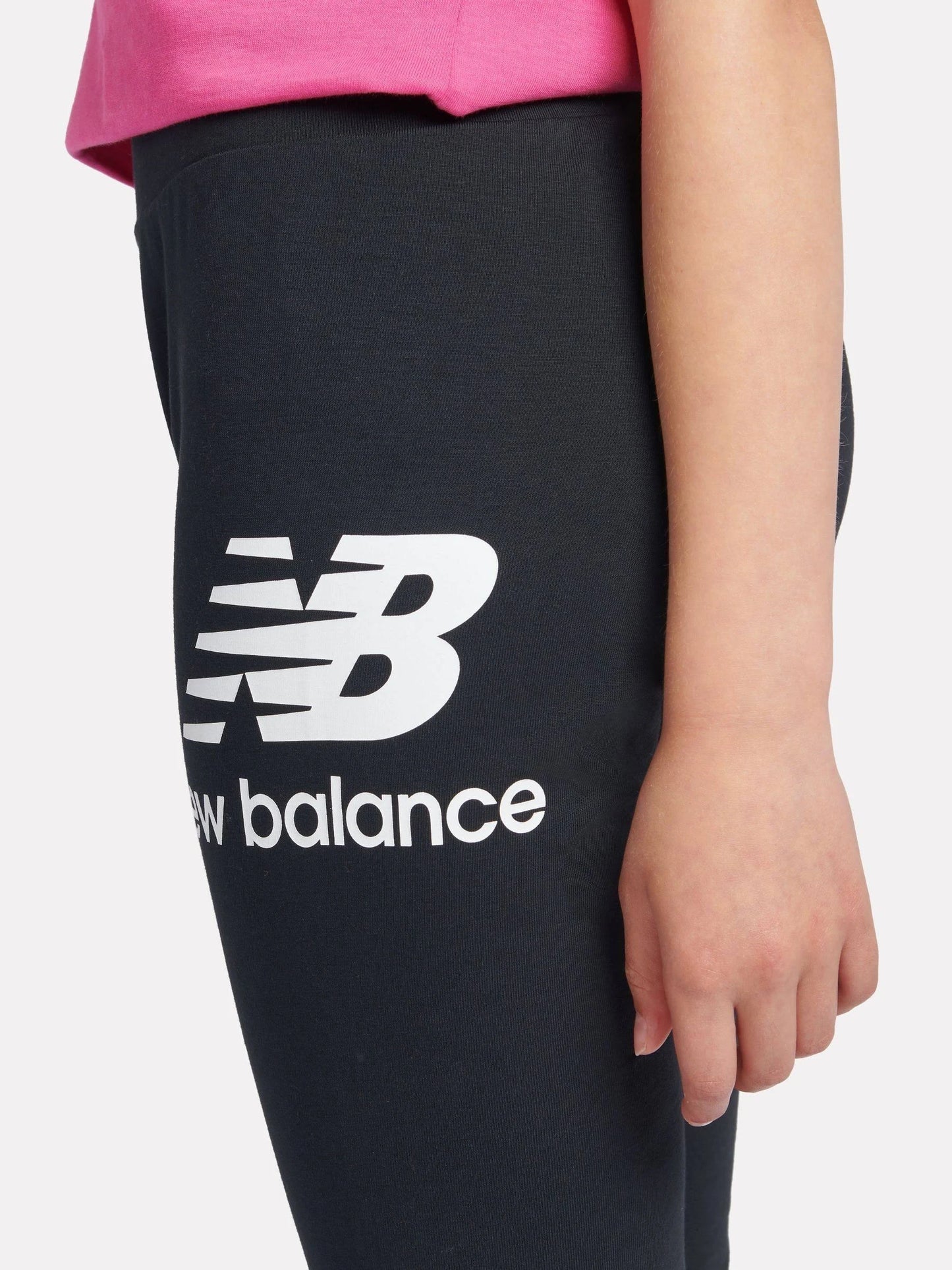 New Balance NB Stacked Logo Leggings LAKG0012-BK | Bambina | Nero