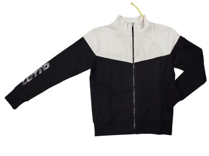 Lotto Felpa con Zip LT0102 – Bianco/Nero