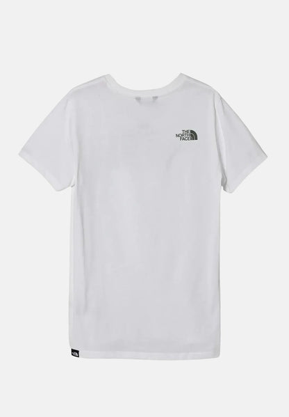 THE NORTH FACE B S/S EASY TEE TNF WHITE/DUCK GREEN NF0A8DRN9ZN1
