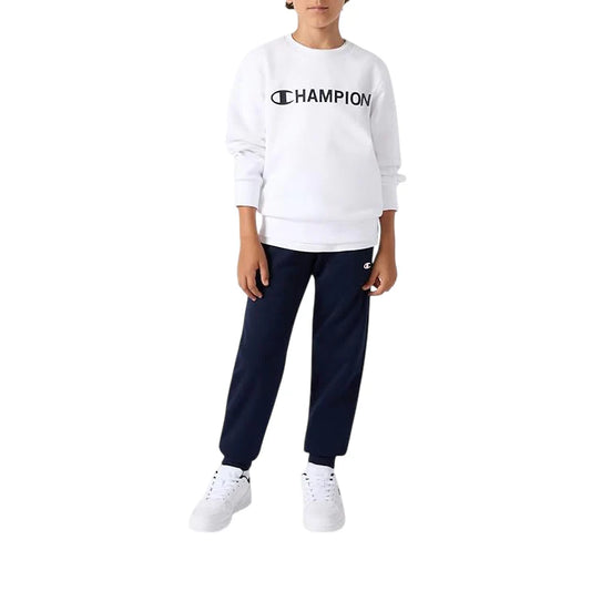 CHAMPION CREWNECK SWEATSUIT WHT/NNY 307263-WW001