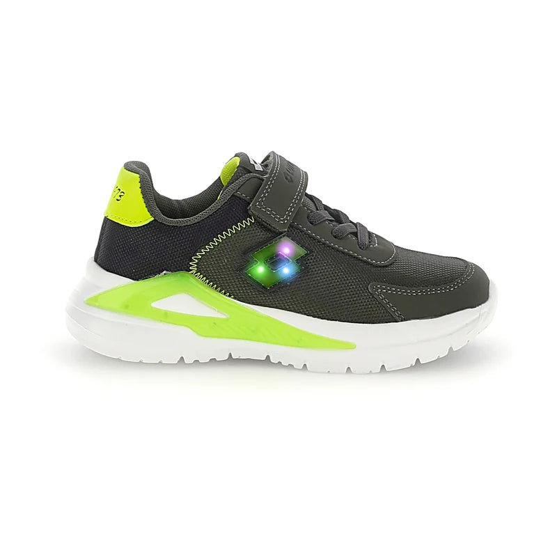 Lotto Run 50 – Scarpe running bambino verde scuro in mesh – 224122-EX8