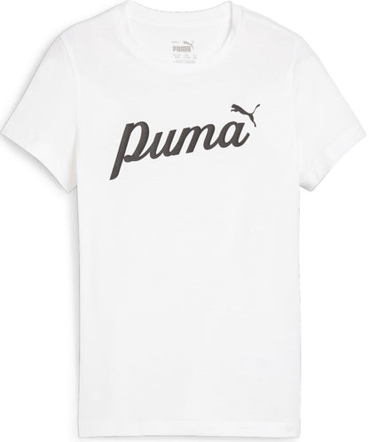PUMA ESS+ SCRIPT TEE G WHITE 679402-02