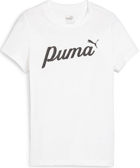 PUMA ESS+ SCRIPT TEE G WHITE 679402-02