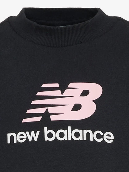 New Balance FT Stacked Logo Crew LAKG0202-BK | Bambina/Ragazza | Nero