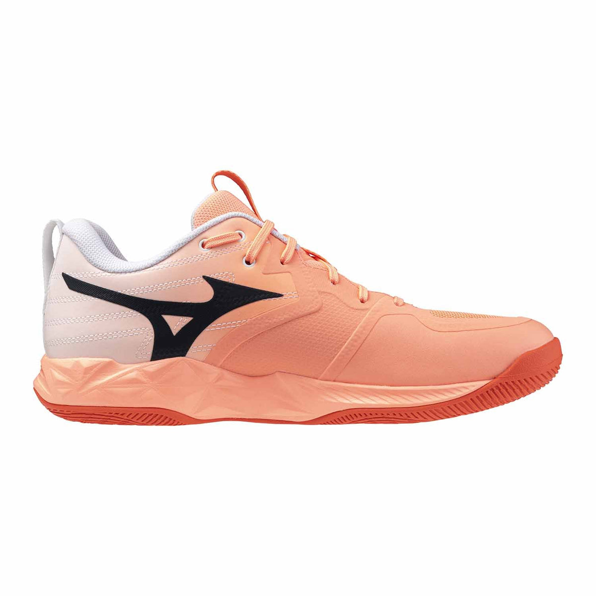 Mizuno Wave Momentum Pro – Scarpe da pallavolo unisex corallo in ecopelle e mesh – V1GA254080