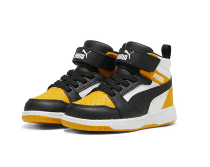 PUMA REBOUND V6 MID AC+ INF PUMA WHITE-PUMA BLACK-TANGERINE 396542-19