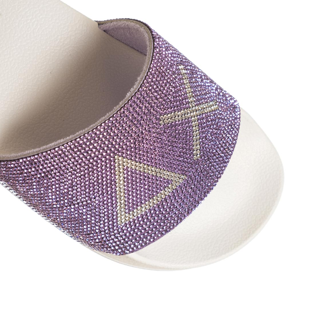 Sun68 GIRL'S SLIPPERS STRASS LOGO X36411-0124