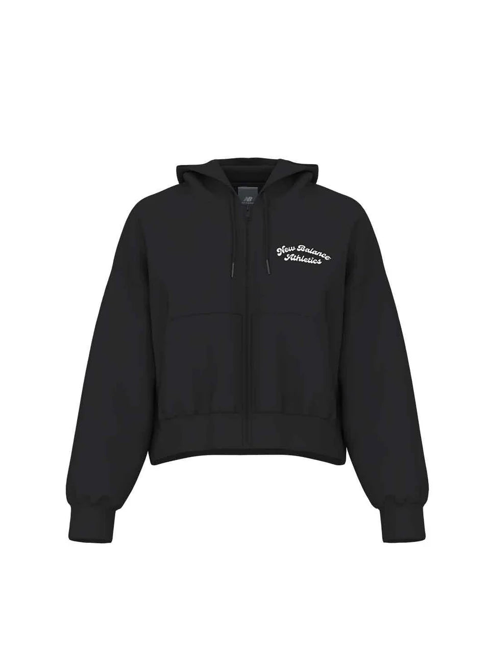 NEW BALANCE LINEAR HERITAGE FLEECE FULL ZIP - BLACK WJ53509BK