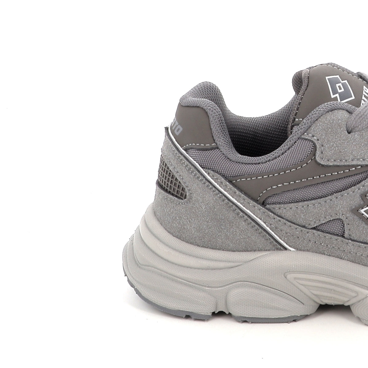 Lotto Boston AMF SUE JR – Scarpe sportive ragazzo unisex grigio in nabuk e mesh – 223819-AZW