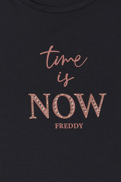 FREDDY T-SHIRT MANICA CORTA ANTHRACITE S25WSDT1-N28