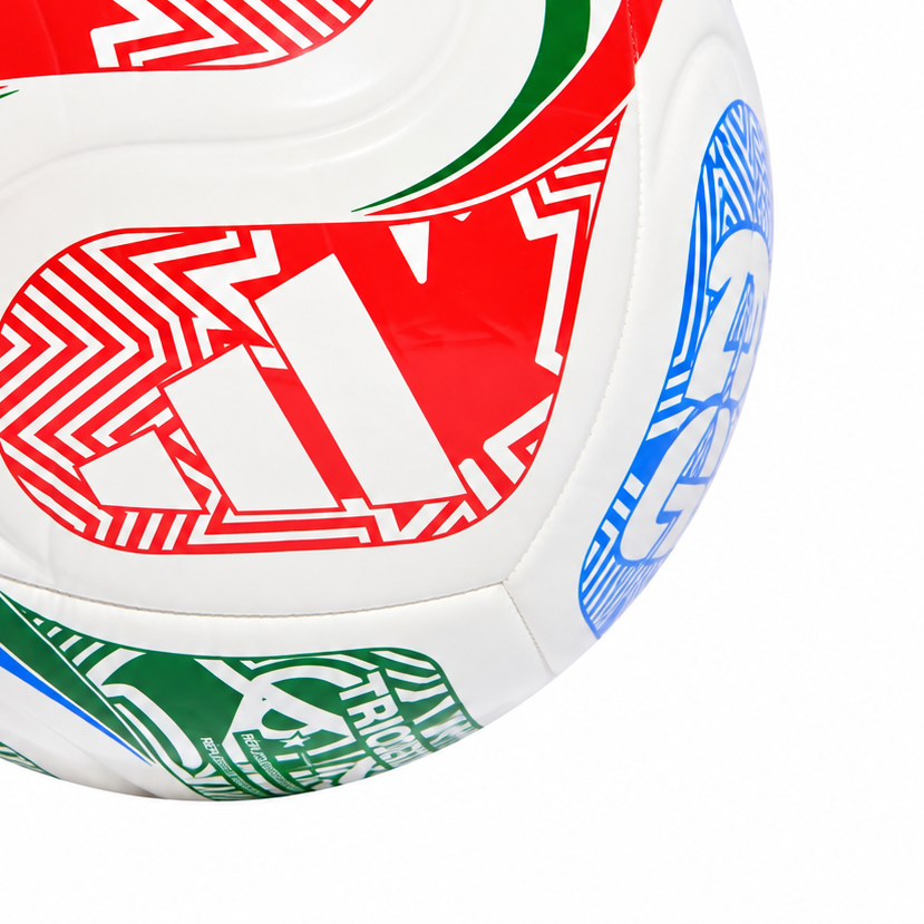 Adidas Pallone da Calcio Adidas World Cup 26 Trionda Club (JD8028) – White/Vivid Red/Glow Blue JD8028 – foto 3