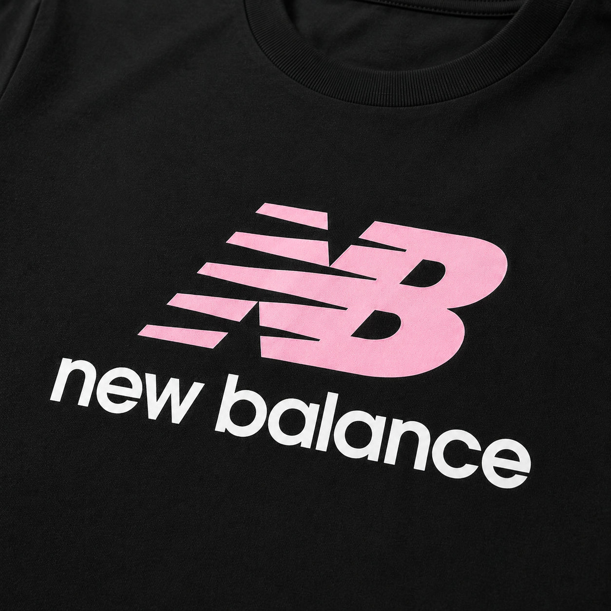 New Balance NB Stacked Logo Jersey Tee LAKG0246-BK | Bambina | Nero