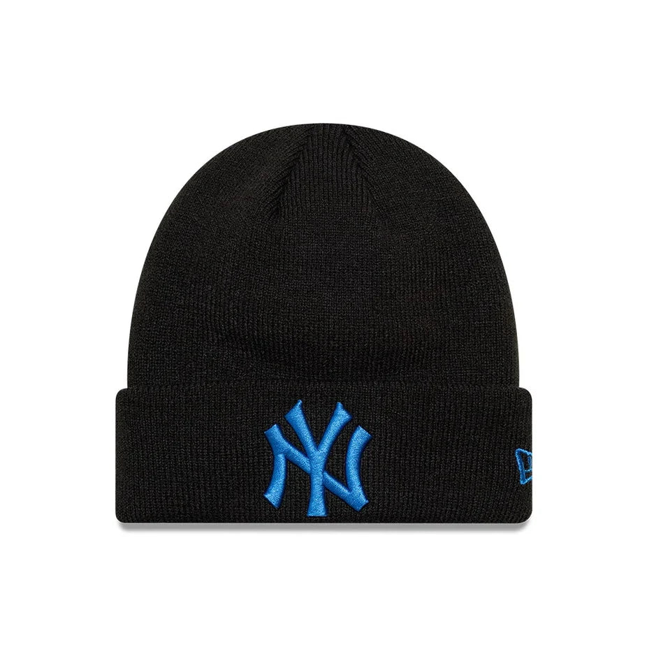 New Era New York Yankees MLB League Essential Beanie Berretto Invernale Bambino Ragazzo Unisex in Acrilico Nero Black Child Youth 60915908