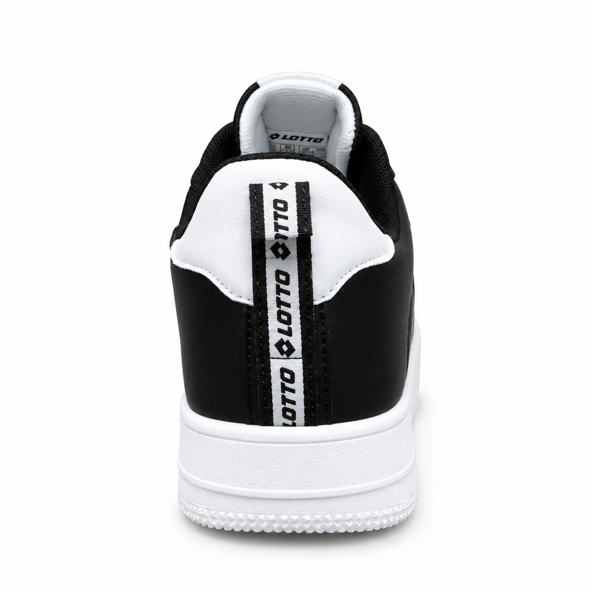 Lotto Cavaliers AMF JR Sneakers Ragazzo Ragazza Unisex in Pelle Sintetica Nero Bianco Taglie 36-40 223813-2LJ