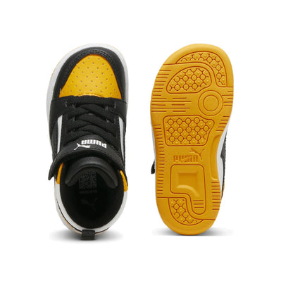 PUMA REBOUND V6 MID AC+ INF PUMA WHITE-PUMA BLACK-TANGERINE 396542-19