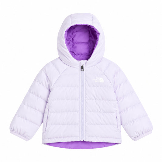The North Face Kids Reversible Perrito Giacca Imbottita Reversibile con Cappuccio Bambina Lilla Ice Lilac Taglie 3-5 Anni Inverno NF0A88VJNNO1
