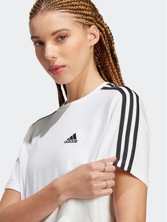 ADIDAS T-shirt Essentials 3-Stripes Single Jersey Crop Top HR4915