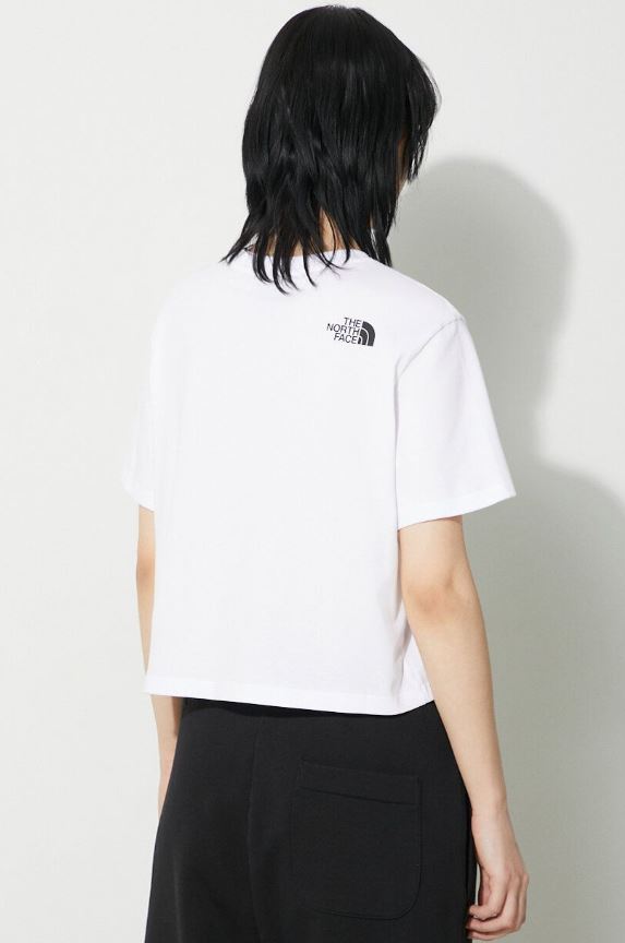 THE NORTH FACE W SIMPLE DOME CROPPED SLIM TEE TNF WHITE NF0A87U4FN41