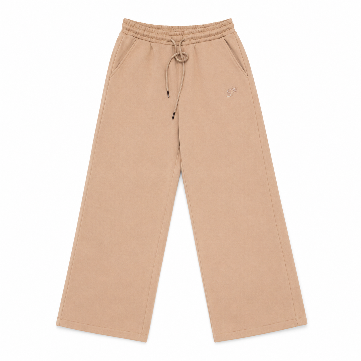 Starter Pantalone 41259 ST | Pantalone Tuta Donna Gamba Larga | Beige